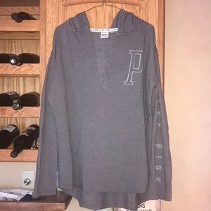 Victoria's Secret vneck hooded sweatshirt